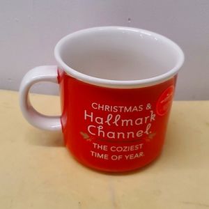 NWT Hallmark Channel Watching Mug Christmas Red Mug